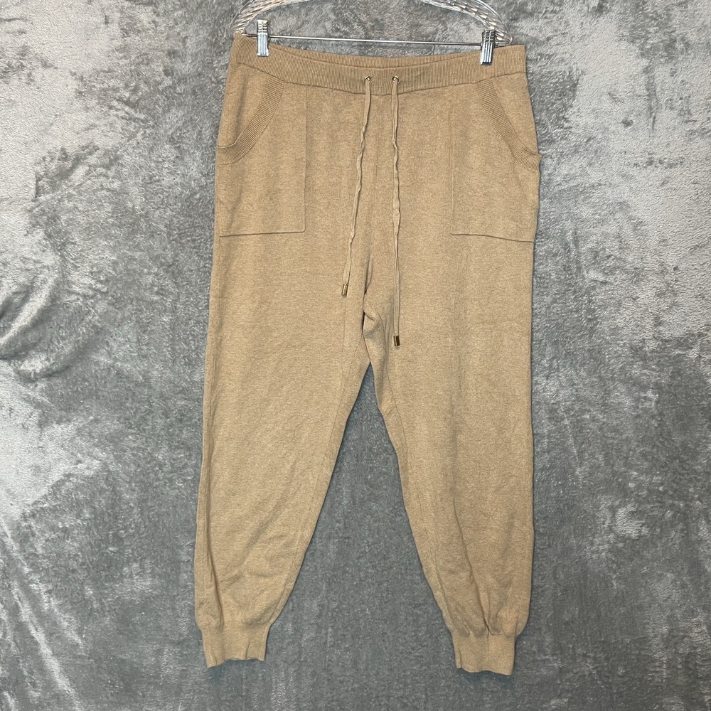 Chicos Zenergy 2 Women Sweater Knit Joggers Size L Quiet Luxury Athleisure Chic